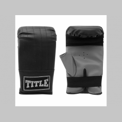 Title šedočierne boxerské rukavice tréningové "pytlovky" 